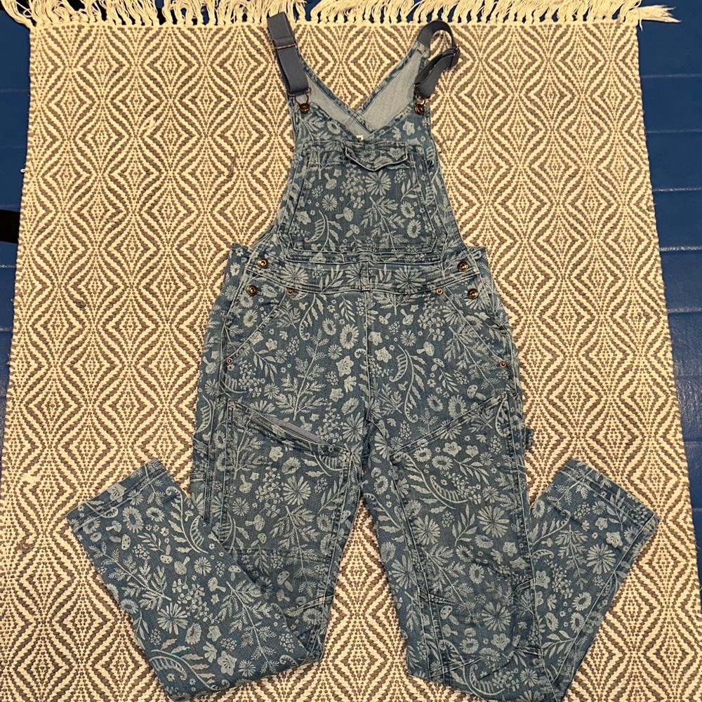 Duluth Trading Floral overalls